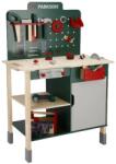 LUPILU Workbench ParkSide Valódi fából készült játék munkapad, szerelőasztal szerszámokkal és fúrógéppel, 74 részes (486021)