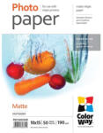 ColorWay Fotópapír, prémium Matt, 190 g/m, 10x15, 50 lap (PM1900504R) - tintasziget