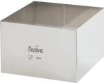Decora Tortakártya rozsdamentes, négyzetes, 20 × 20 × 6 cm - Decora (0063787)