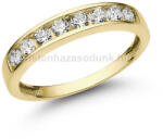  E330SC - CIRKÓNIA köves Sárga arany Eljegyzési Gyűrű (E330SC)