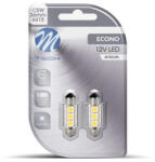 m-tech LB310W Szofita Led Izzó, Fehér 36mm, Canbus, 12V C5W (72LB310W)