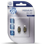 m-tech LB345W Szofita Led Izzó, Fehér 31mm, Canbus 12V C5W (72LB345W)