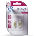 m-tech LB815W02B Szofita Izzó, Fehér 36mm, Canbus 12V C5W (72LB815W02B)