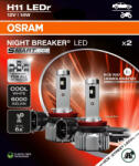 OSRAM IZZÓ Osram 12V H11 LED 14W PÁR NIGHT BRAKER ECE (3064211DWNBSM)