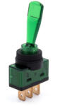 AE Világító Billenőkapcsoló Zöld 12V 20A (03AE-ZZ122)