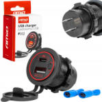 AMiO Usb és Usb-C Aljzat, Beépíthető, Vízálló, 12/24V (0504221)