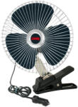 LAMPA Króm 12V Oszcilláló Ventilátor - Csiptetős - 20cm (0173111)