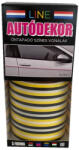 Line Öntapadós Dekorcsík 8x130cm, Citromsárga-Fekete, 32 (30311321)
