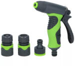 Kinzo - Kerti öntözőkészlet, szórópisztoly áramlásszabályozással plusz 1/2"-os csatlakozók (4 db) (33121543)
