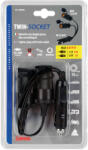 LAMPA Szivargyújtó elosztó 2-es, 10A 12/24V (0139056)