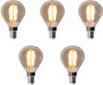 LUEDD 5 darabos E14 dimmelhető LED izzókészlet P45 Füst 5W 470 lm 2200K (03402)