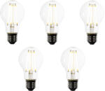 LUEDD 5 darabos E27 LED izzókészlet A60 átlátszó 2, 2W 470 lm 3000K (03403)