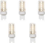 LUEDD 5 darabos G9 LED izzókészlet átlátszó 2W 370 lm 3000K (03411)