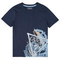 GUESS Rövid ujjú pólók ORGANIC COTTON JERSEY Tengerész 18 ans