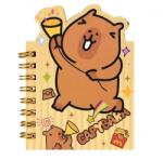 Starpak Kapibara mini jegyzetfüzet spirálos A/7 méret (562602)