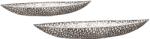  „Purley Ezüst színű antik hatású fém tál - 60 cm