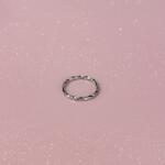 Pink Dream Beauty Mona - ezüst színű, csavart gyűrű