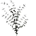  Óriási ág élethű zöld levelekkel - 90cm