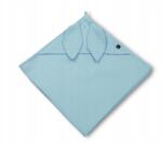 Bomix Fürdőlepedő Ostya törölköző kapucnival kék 100x100cm Nagy XL (5904966720192)