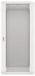 Lanberg 19" fali rack szekrény 27U/600X600 üvegajtó, lapraszerelt, szürke V2
