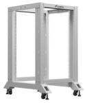 Lanberg 19" 18U 600x800 szabadon álló rack keret, szürke (OR01-6818-S) - 3bnetwork