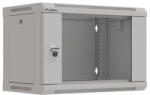 Lanberg 19" fali rack szekrény 6U/540X350 lapraszerelt, szürke V2 (WF03-5306-10S) - 3bnetwork