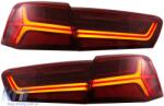 KITT Specials Hátsó Lámpák Full LED Audi A6 4G C7 Limousine (2011-2014) Piros/Áttetsző Facelift Design Sorozatos, Dinamikus LED irányjelzőkkel (TLAUA64GRC)