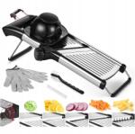  Zöldségszeletelő, állítható, rozsdamentes acél (krajalnica do warzyw)