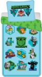 Jerry Fabrics Pamut lepedők 140x200 + 70x90 cm - Minecraft "Játsszunk (J-23BS395)
