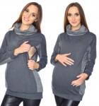  MijaCulture kismama pulóver kismamáknak Lucy 7143 grafit, S