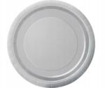 GoDan Ezüst papírtányér 18 cm 8 db - ezüst színű, partyra