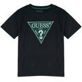 GUESS Rövid ujjú pólók ORGANIC COTTON JERSEY Fekete 10 ans