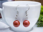 R. M. ékszer Korall lógós fülbevaló 8mm (17583RM)