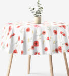 Goldea kör alakú teflonos terítő - pipacsok Ø 110 cm