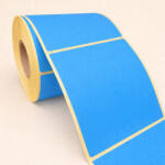  101, 6x152, 4mm direkt THERMO KÉK címke 500 db/40gy + RITZ futárcímke, raklapcímke