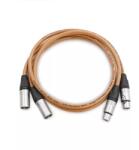 Melodika Cablu Stereo XLR Melodika Brown Sugar Series BS2X (1m) (MLD-BS-2XLRM-2XLRF-BR-10)