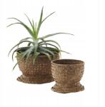 Madam Stoltz Virágtartó kosár fedél 2 db-os Madam tengerifű