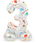 Folat Fólia lufi álló szám 3 három Party 41cm
