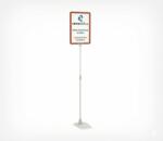 Stand Aluminiu Telescopic Reglabil 600-900 mm Gri - Sistem Profesional de Afisare (SATR600)