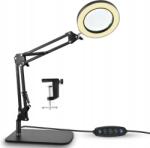  Nagyító fénnyel és állvánnyal 10-szeres nagyítású Led fényerőszabályozható lámpa (6LT0276BK0276)