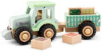 4bambini Tractor New Classic Toys cu platformă și marfă (CLAS11944)