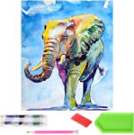 Real Nagy méretű elefánt mintás gyémántmozaik készlet, 120x60 cm, tartozékokkal (RC-K-720)