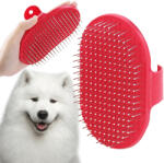 Verk Group Puha masszírozó állatszőr kefe piros színben (19340_CZE)