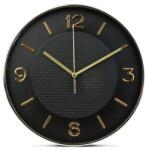 Family Falióra - 25 cm - műanyag, üveg - 1 x AA - fekete (57336B)