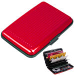 Verk Group Alumínium dokumentumtartó és kártyatárca, piros színben (15014_CZE)
