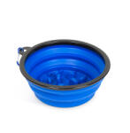 Yummie Összenyomható etetőtál - habzsolásgátlóval - kék - 1000 ml (60008BL)