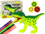 LEAN Toys Dinoszaurusz Projektor Rajzszettekkel és Sablonokkal (1753)