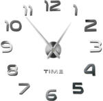 Ruhhy Modern stílusú DIY öntapadós falióra - 60-130 cm - Ezüst (00022143)