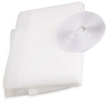 VERK GROUP Szúnyogháló ablakra rovarok ellen, fehér, 180x150 cm, öntapadós tépőzárral (15228_B)