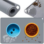 Purlov Szilikon Dupla Etetőalátét XXL, Szürke (00024295)